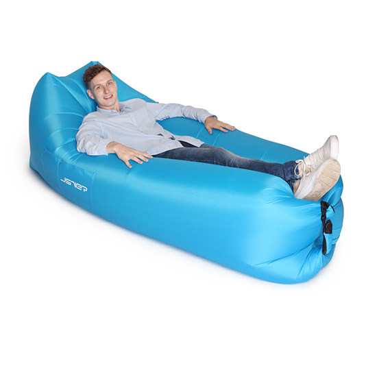 Camping Pool And Beach Parties Comfortable Hiking Color : Blue LWLEI Inflatable Lounger Air Sofa With Portable Package For Travelling 